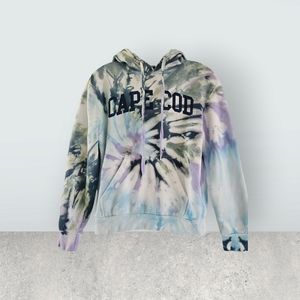 Tie Dye Hoodie S Cape Cod Jake Austin Teal Blue Lavender